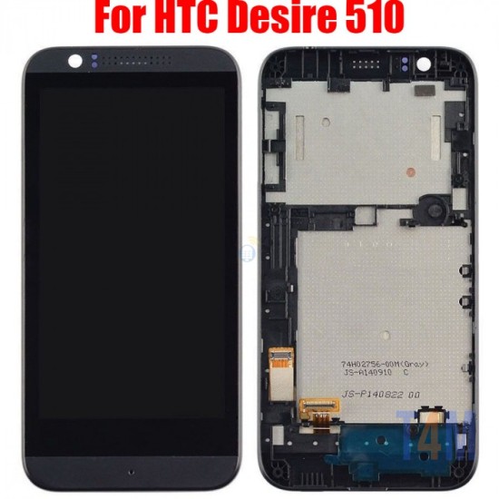 TOUCH+DISPLAY COM FRAME HTC DESIRE 510 PRETO